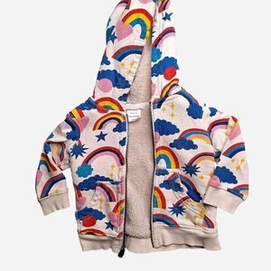 Hanna‎ Andersson rainbow hoodie Size 2T